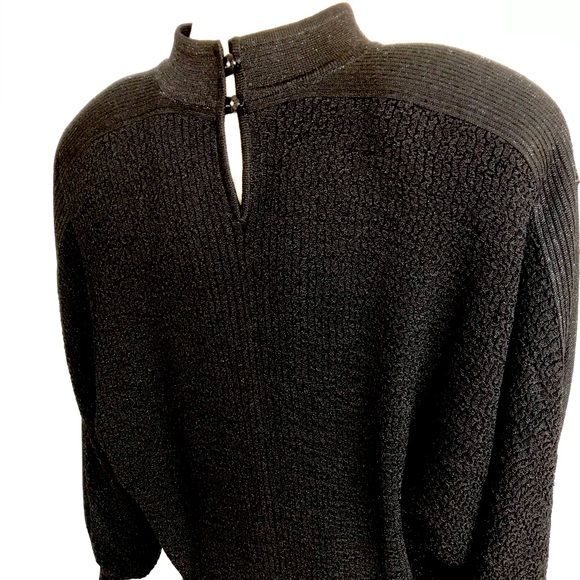 Vintage black sparkle sweater - Picture 4 of 6